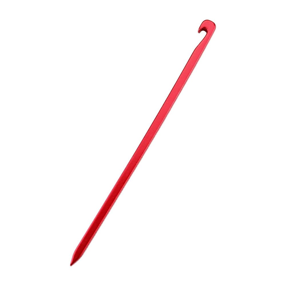 5 Pieces Tent Pegs Aluminium Alloy Tent Nails Stakes Hooks Outdoor Camping Accessories Equipment 15.5cm DaJiKan (Color : Red 1)