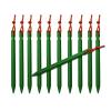 10 PCS Tent Stakes with Rope Tent Accessories Camping Equipment Outdoor Travel 18cm Tent Pegs Nail DaJiKan (Color : Green 1) view 1