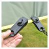 10pcs/Set Outdoor Camping Hiking Tent Awning Canopy Clamp Gripper Tarp Windproof Nylon Snap Clips Tighten Tools DaJiKan (Color : Green 1) view 4