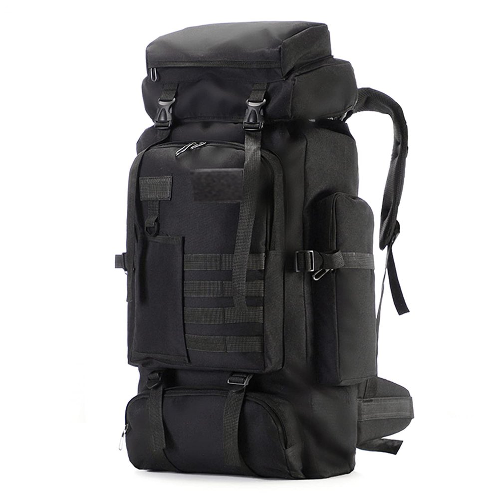 FLYKEPER 75L Hiking Backpack Outdoor Trekking Bag Lightweight Waterproof Bag Ski Backpack Tactical Backpack, New Black