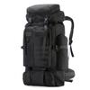 FLYKEPER 75L Hiking Backpack Outdoor Trekking Bag Lightweight Waterproof Bag Ski Backpack Tactical Backpack, New Black view 1