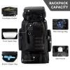 FLYKEPER 75L Hiking Backpack Outdoor Trekking Bag Lightweight Waterproof Bag Ski Backpack Tactical Backpack, New Black view 2