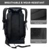 FLYKEPER 75L Hiking Backpack Outdoor Trekking Bag Lightweight Waterproof Bag Ski Backpack Tactical Backpack, New Black view 3