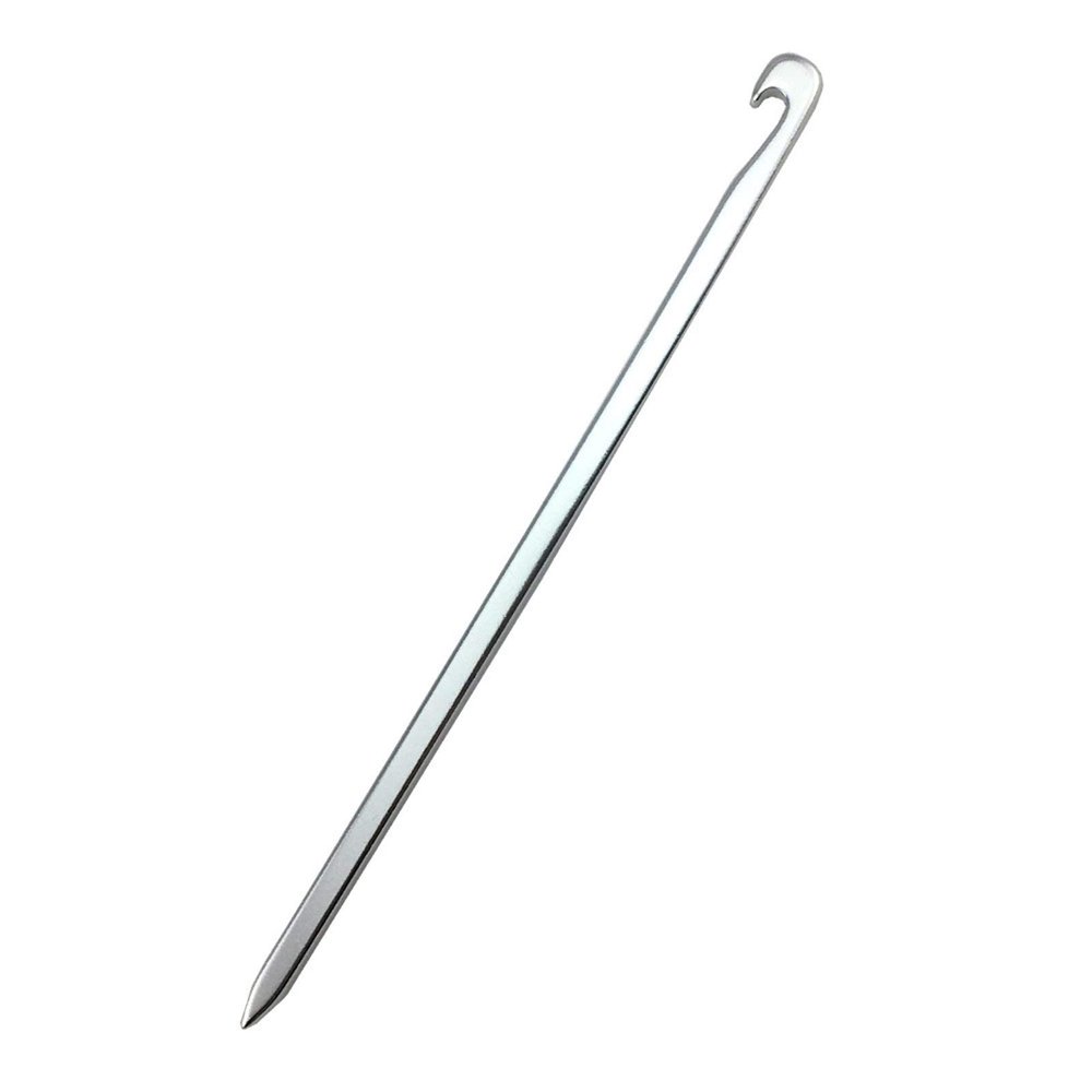 5 Pieces Tent Pegs Aluminium Alloy Tent Nails Stakes Hooks Outdoor Camping Accessories Equipment 15.5cm DaJiKan (Color : Silver)