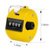 Eliamo 12 Pcs Hand Tally Counter 4-Digit Lap Counter Clicker, Manual Mechanical Handheld Pitch Click Counter with Finger Ring for School Golf & Knitting Row Croche, Yellow view 2