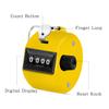 Eliamo 12 Pcs Hand Tally Counter 4-Digit Lap Counter Clicker, Manual Mechanical Handheld Pitch Click Counter with Finger Ring for School Golf & Knitting Row Croche, Yellow view 4