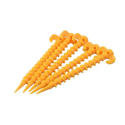 5/10/20 Pcs Tent Nails Outdoor Camping Trip Tent Peg Ground Nails Screw Nail Stakes Pegs Plastic Sand Trip Beach Tent Stakes Peg DaJiKan (Color : 20pcs)