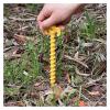 5/10/20 Pcs Tent Nails Outdoor Camping Trip Tent Peg Ground Nails Screw Nail Stakes Pegs Plastic Sand Trip Beach Tent Stakes Peg DaJiKan (Color : 20pcs) view 4