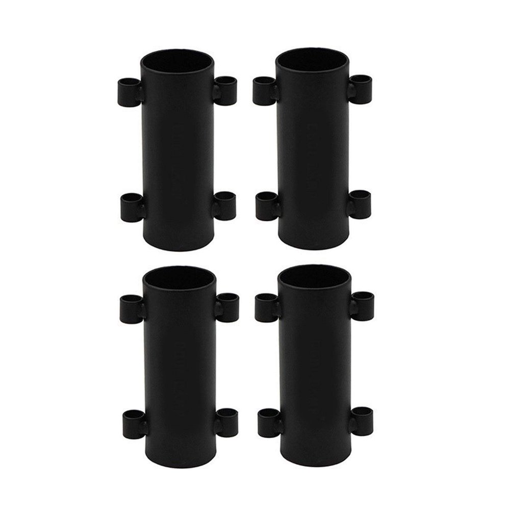 Awning Rod Holder Outdoor Camping Canopy Rod Iron Holder Fixed Tube Reinforced Windproof Tent Awning Pole Accessories DaJiKan (Color : 4PCS)
