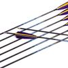 350 Spine Arrow for 55 Lb Recurve Bow 30 Inch Arrow Target Practice Arrow Hunting Arrow Carbon Arrows Adult Youth Archery Indoor Outdoor Shooting Bullet Tip 12pc view 1