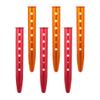 6pcs Portable Tent Stakes for Camping Beach and Outdoor Use Aluminium Alloy Pegs for Sand Grass and Ground Fixing Strong and Stable Tent Anchors view 1