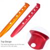 6pcs Portable Tent Stakes for Camping Beach and Outdoor Use Aluminium Alloy Pegs for Sand Grass and Ground Fixing Strong and Stable Tent Anchors view 3