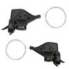 CYSKY Bike Shifter Levers 1 Pair 3x7 21 Speed Gear Shifter Mountain Bicycle Derailleur with Gear Indicator Right and Left Thumb Shift Levers Combo view 1