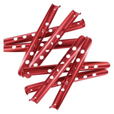 8pcs 31cm Aluminum U-Shaped Tent Nail Aluminum NailsSnow Peg Sand Peg for Outdoor Camping Hiking Beach Tent Accessories DaJiKan (Color : 8pcs Orange)