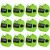 Eliamo 12 Pcs Hand Tally Counter 4-Digit Lap Counter Clicker, Manual Mechanical Handheld Pitch Click Counter with Finger Ring for School Golf & Knitting Row Croche, Green view 1