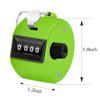 Eliamo 12 Pcs Hand Tally Counter 4-Digit Lap Counter Clicker, Manual Mechanical Handheld Pitch Click Counter with Finger Ring for School Golf & Knitting Row Croche, Green view 2