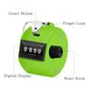 Eliamo 12 Pcs Hand Tally Counter 4-Digit Lap Counter Clicker, Manual Mechanical Handheld Pitch Click Counter with Finger Ring for School Golf & Knitting Row Croche, Green view 3