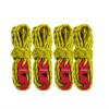 4pcs 3mm Adjustable Wind Rope High-Strength Multifunctional Reflective Outdoor Camping Alloy with S-Ring Hooks Tent Accessories DaJiKan (Color : Yellow) view 1