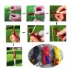 4pcs 3mm Adjustable Wind Rope High-Strength Multifunctional Reflective Outdoor Camping Alloy with S-Ring Hooks Tent Accessories DaJiKan (Color : Yellow) view 3