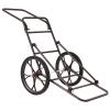 Tangkula Folding Deer Cart, 500lbs Heavy Duty Steel Hunting Game Cart with 2 Wear-Resistant Rubber Wheels, Utility Gear Hauler Cart for Hunting, Hauling Game, Hunting Equipment (Brown) view 1
