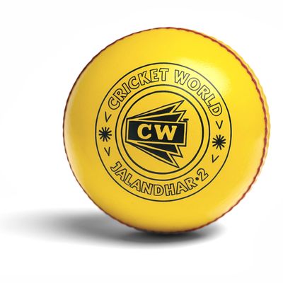 CW Indoor Cricket Ball Indoor Yellow Leather Cricket Ball 2 Part Pack of 12 Weight 120gram Approx Adult - Men Senior Professional Cricket Ball