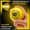 CW Indoor Cricket Ball Indoor Yellow Leather Cricket Ball 2 Part Pack of 12 Weight 120gram Approx Adult - Men Senior Professional Cricket Ball view 4