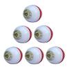 CW Spin/Incredible Poly Soft Ball in White & Red Color (in Pack of 12) view 1