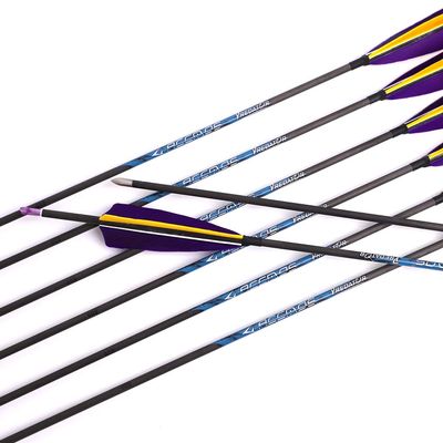 1000 Spine Arrow for 25 Lb Recurve Bow 23 Inch Arrow Target Practice Arrow Hunting Arrow Carbon Arrows Adult Youth Archery Indoor Outdoor Shooting Bullet Tip 12pc