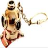 ARTIZANSTORE Divers Helmet Key Ring Solid Brass Diving Helmet Key Chain Gift view 1