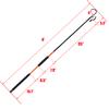 Fiblink Fishing Gaff Fiberglass Handle Stainless Steel Hooked Gaff (3& 5& 6& 7', 66 lb Test) (Lenght: 6') view 2