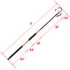 Fiblink Fishing Gaff Fiberglass Handle Stainless Steel Hooked Gaff (3& 5& 6& 7', 66 lb Test) (Lenght: 5') view 2