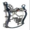 5" Charro Saddle Mexican Blue Horse Bit, Freno Azul para Caballo view 3