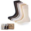 Adabella Mens Bamboo Rayon Crew Socks 6 Pack Gift Box Soft Breathable Moisture Wicking Thin Dress Socks Size 8-12 (Multicolor) view 1