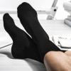 Adabella Mens Bamboo Rayon Crew Socks 6 Pack Gift Box Soft Breathable Moisture Wicking Thin Dress Socks Size 8-12 (Multicolor) view 2