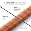 OEHMS Pro Leather Tennis Grip | Brown | Adhesive Replacement Grip | Made in Germany view 2