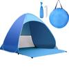Pop Up Beach Tent for 2-3 Person UPF 50+ UV Sun Protection Beach Shade Tent Pop Up Sun Shelter with Carry Bag and Stakes for Beach, Park, Camping (Large) view 1