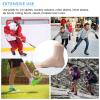 Nuanchu 2 Pairs Padded Skate Socks Ice Skating Protection Socks Lace Bite Gel Pads Ankle Malleolar Sleeves Protection Guards for Front Foot Shin Achilles Tendon Heel (Nude,Lace Bite) view 4
