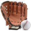 Baseball Glove,Baseball Softball Mitt with Ball for Kids Youth Adults Training and Beginner,Right Hand Throw,Left Hand Glove (Brown, 12.5in) view 1