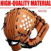 Baseball Glove,Baseball Softball Mitt with Ball for Kids Youth Adults Training and Beginner,Right Hand Throw,Left Hand Glove (Brown, 12.5in) view 3