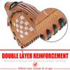 Baseball Glove,Baseball Softball Mitt with Ball for Kids Youth Adults Training and Beginner,Right Hand Throw,Left Hand Glove (Brown, 12.5in) view 4