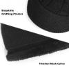 TAGVO Winter Knitted Balaclava, Visor Beanie Hat, Mask Neck Warmer Snood for Cycling Ski Hiking view 4