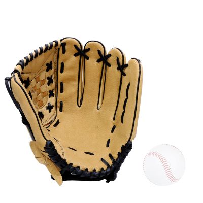 HB1 1PC Outdoor Sports Baseball Gloves Softball Pigskin Practice Equipment Pitcher Various Sizes Left Hand for Unisex Adult Kids Training,Brown,13in