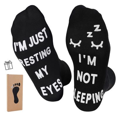 ZXGXLAW Birthday Gifts for Dad,Men Husband Grandpa Women idea Fathers Day Christmas Im Not Sleeping Funny Socks