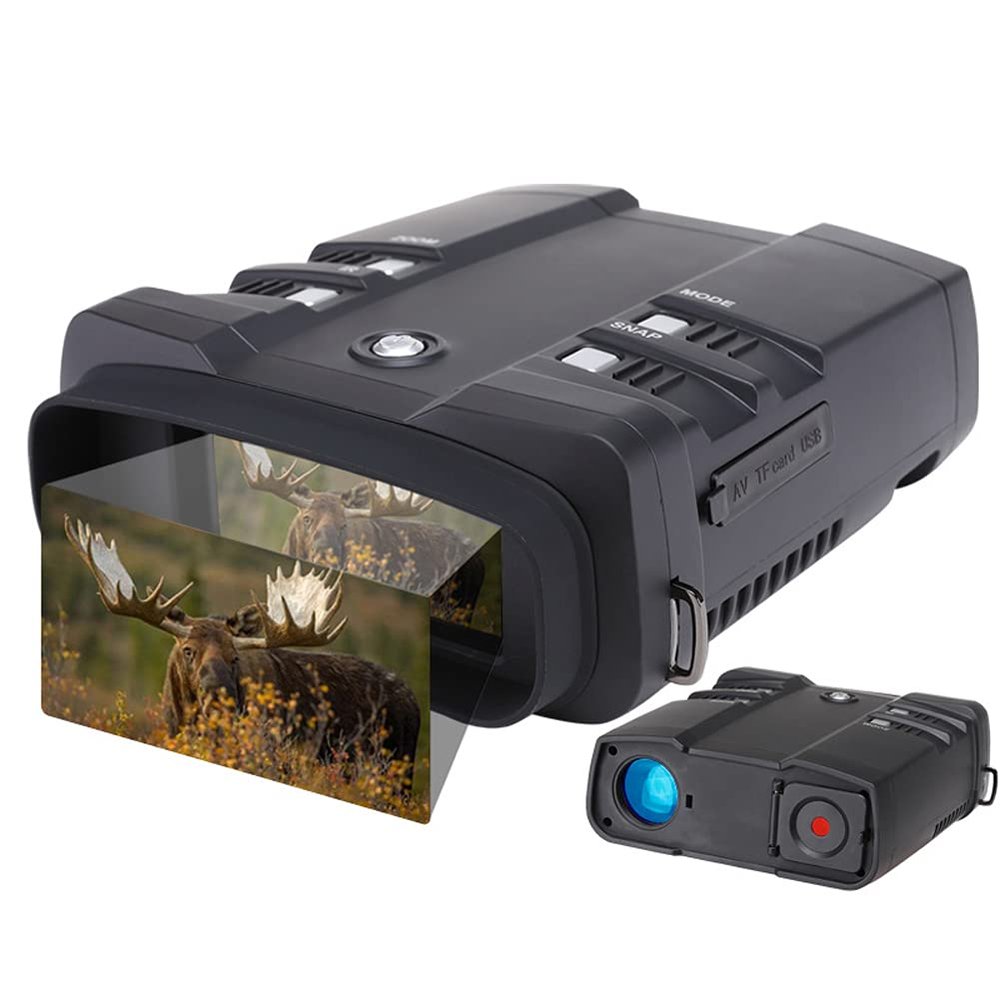 LANGWEI Night Vision Binoculars for Adults, HD Digital Infrared Binoculars with Photo/Video, Hunting Night Vision Goggles Camera with 64GB Memory Card
