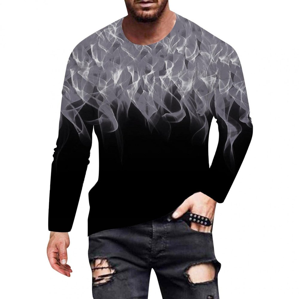 ITISME Mens Short Sleeve Graphic Tees Plus Size Trendy Designer 3D Printed T Shirts Crewneck Slim Fit Retro Lounge Funny Lightweight Hip Hop Affordable Christmas Undershirt Tops Streetwear X-Large