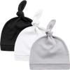 Kiddycare Infant Sun Hat | Preemie Hats for Baby Girl/Boy | Newborn Caps, Baby Beanie, Doctor Developed - Moonlit Mountains 3-6 Months - 3Pk view 1