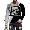 ITISME Mens Long Sleeve Graphic Tees Plus Size Fashion Designer 3D Printed T Shirts Crew Neck Slim Fit Vintage Casual Shirts Funny Lightweight Hip Hop Cheap Undershirt Tees Tops Streetwear Christmas view 4