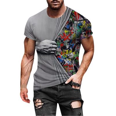ITISME Mens Short Sleeve Graphic Tees Plus Size Fashion Designer 3D Printed T Shirts Crewneck Slim Fit Vintage Lounge Funny Lightweight Hip Hop Cheap Christmas Undershirt Tops Streetwear, X-Large