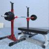Squat Barbell Rack, Height-Adjustable Strength Training Dumbbell Racks, Separate Bench Press Stand view 2