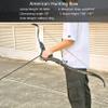 AMEYXGS Archery 62" Takedown Recurve Bow and Arrows Set 30-60lbs Hunting Bow Metal Riser Longbow for Outdoor Shooting Shooting Right Hand (40lbs) view 4